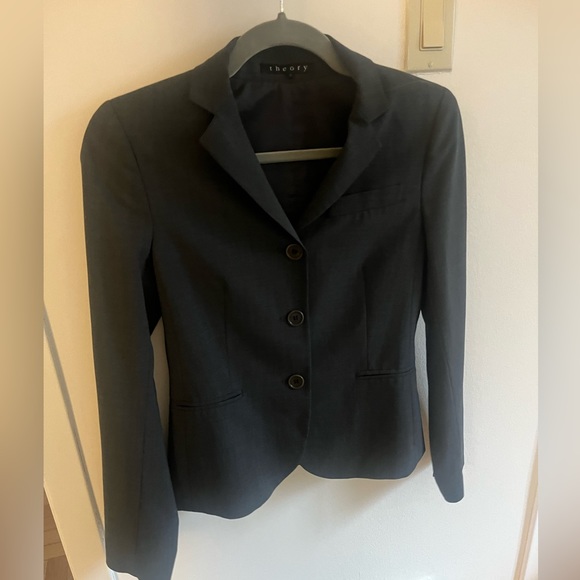 Theory grey blazer - Picture 1 of 4